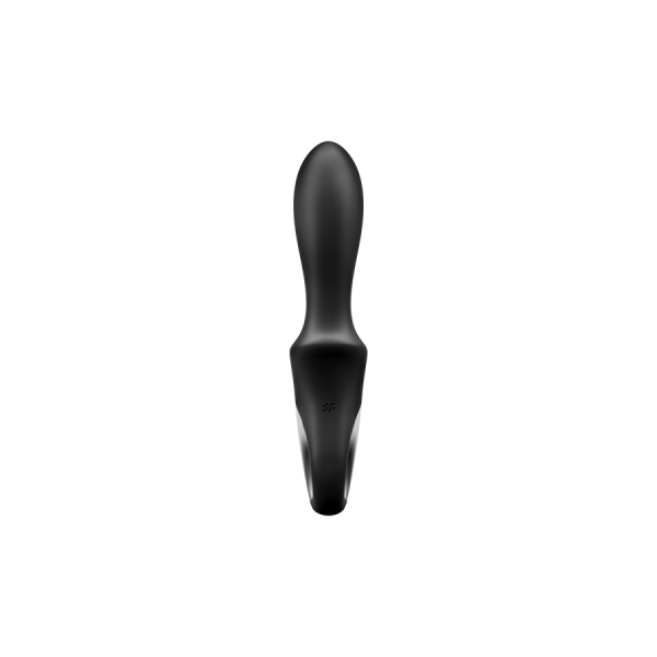Vibromasseur noir USB, chauffant et connecté Heat Climax Satisfyer 